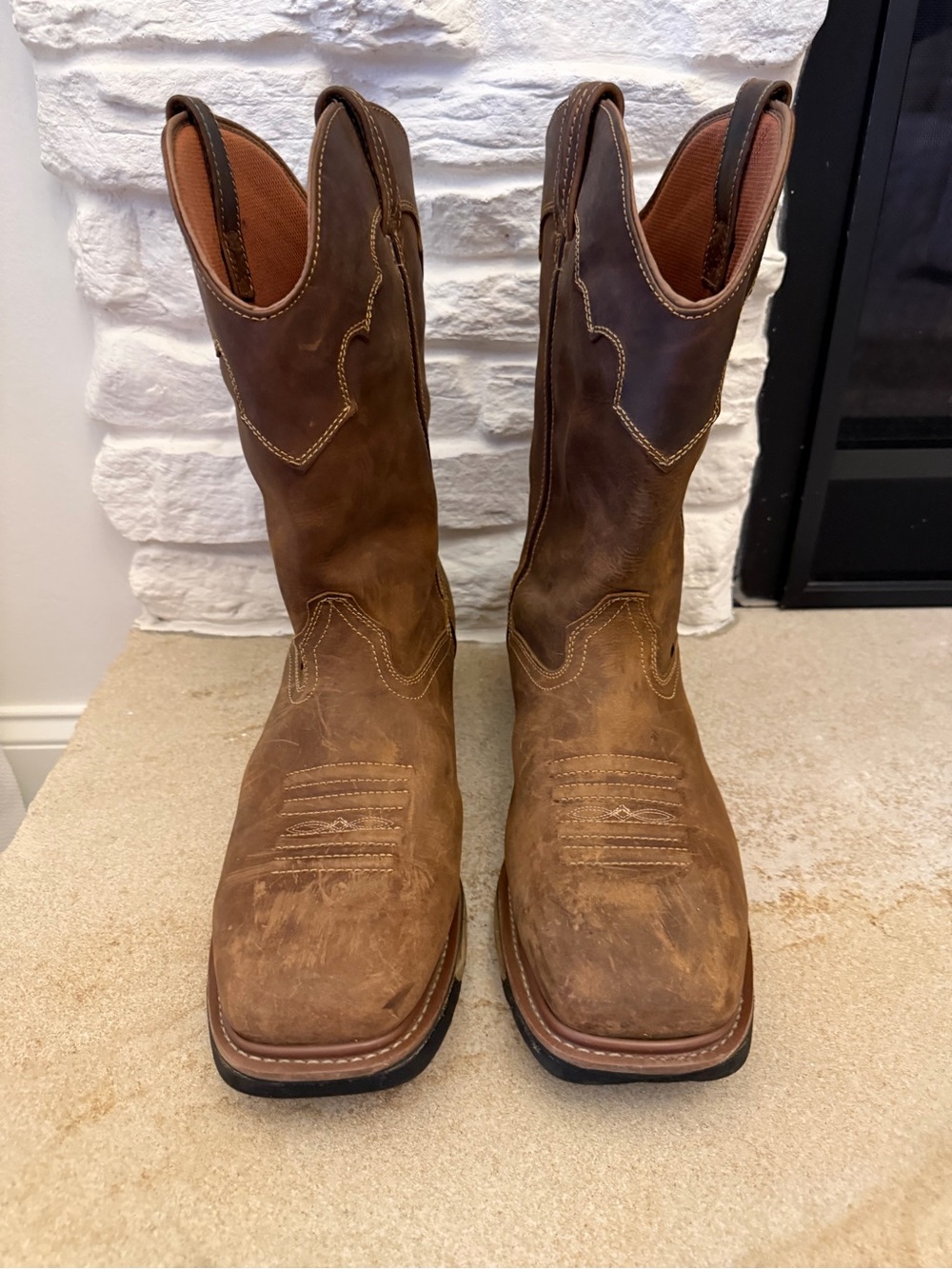 Dan Post WATERPROOF Western Journeymen saddle brown
